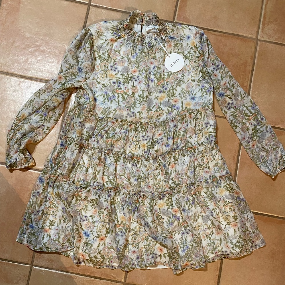 Gorgeous floral turtle neck dress